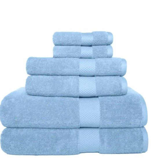 Nestwell Other - COPY - Nestwell Bath Towels New Hygro Sky Blue Set 6 Blue Towels Set 100% Cotto…